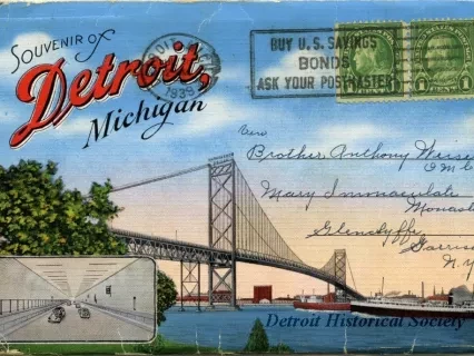 Post Folder - Souvenir Folder of Detroit, Michigan