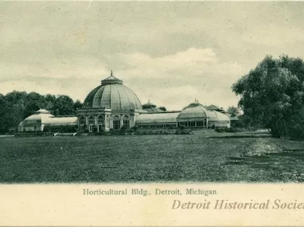 Postcard - Horticultural Bldg, Detroit, Mich.