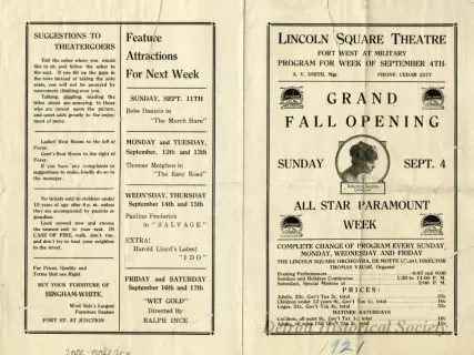 Program, Theater