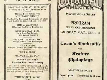 Program, Theater