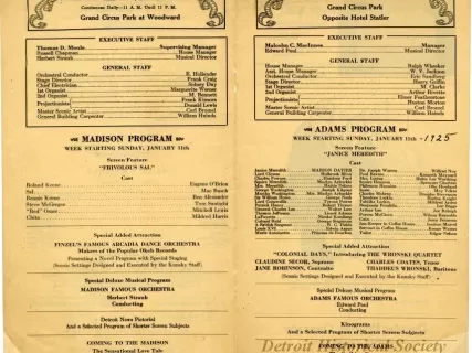 Program, Theater