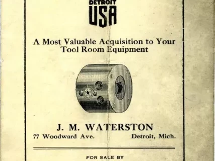 Brochure - Flynn's Improved Micrometer Boring Heads,
J. M. Waterston
