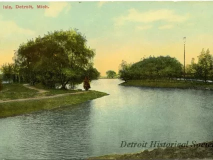 Postcard - Belle Isle, Detroit, Mich.