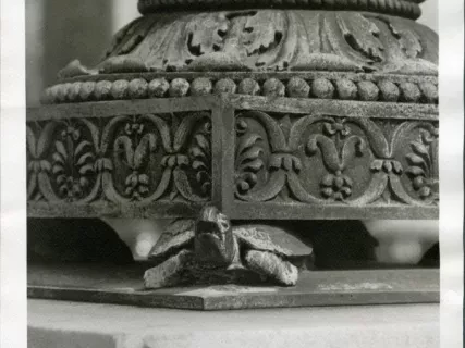 Print, Photographic - Base of Lamp Standard, Public Library