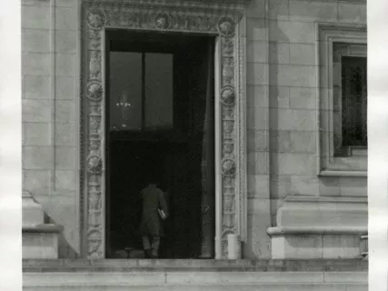 Print, Photographic - Knowledge is Power - Public Library Entrance