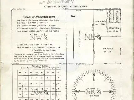 Title, Abstract - Abstract of Title,
Lot 59 of Part of the L. Beaubien Farm
