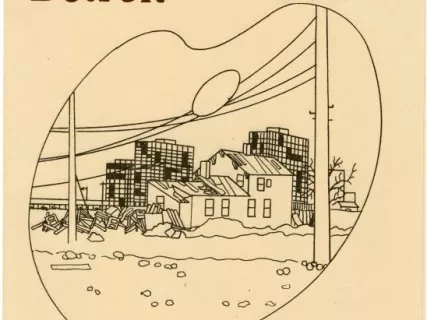 Brochure - An Artist Views Detroit: Paintings by John Z. Gelsavage