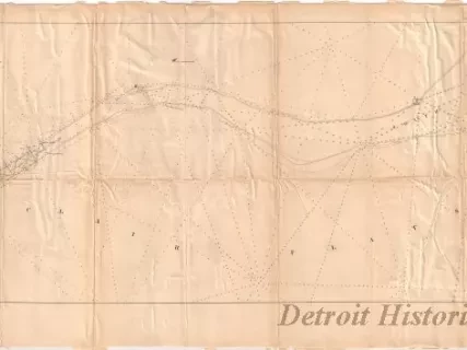 Chart, Navigational - Chart of St. Clair Flats
Showing the Positions of Light House & Beacon
Now in Course of Erection and the Channel Excavated in 1857& 1858