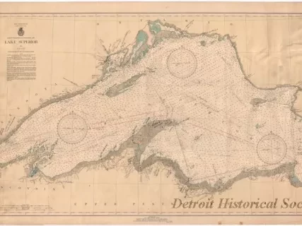 Chart, Navigational - Lake Superior