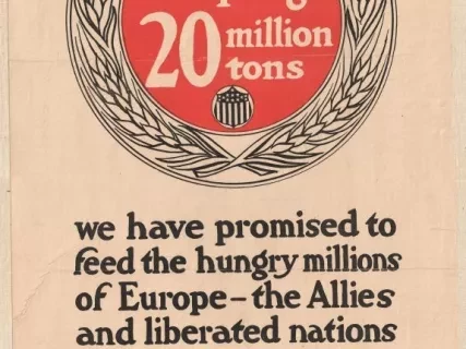 Poster - America's food pledge
20 million tons