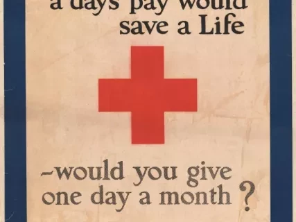 Poster - If you knew a day's pay would save a Life - would you give one day a month