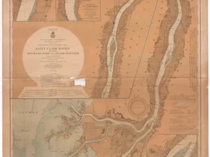 Chart, Navigational - St. Clair River Including
Foot of Lake Huron and St. Clair Flats Canal