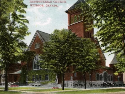 Postcard - Presbyterian Church, Windsor, Canada.