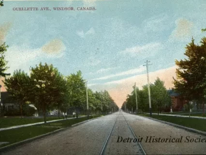 Postcard - Ouellette Ave., Windsor, Canada.