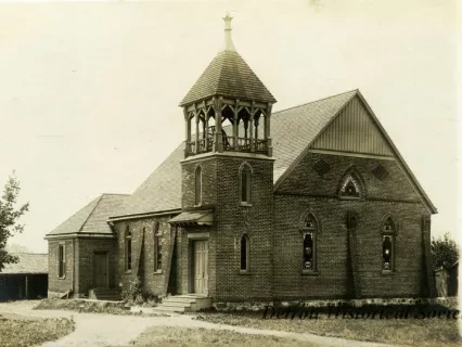 Postcard - Methodist Church, Dryden Mich.