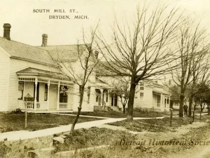 Postcard - South Mill St., Dryden Mich.