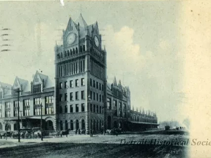 Postcard - Detroit, Mich., Union Depot.