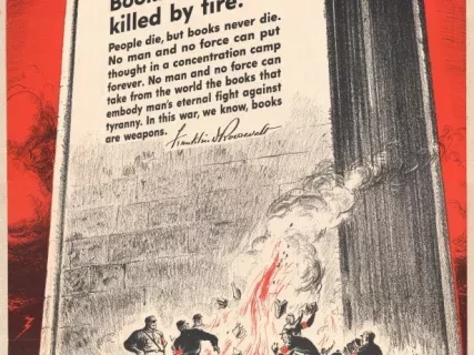 Poster - Books Cannot Be Killed By Fire