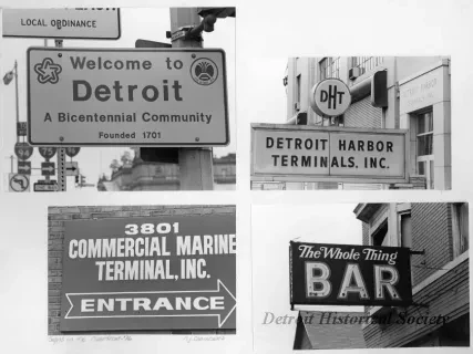 Print, Photographic - Signs on the Riverfront