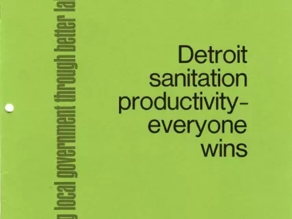 Brochure - Detroit Sanitation Productivity - Everyone Wins