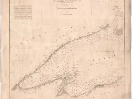 Chart, Navigational - Lake Superior Chart No. 3