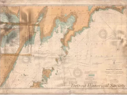 Chart, Navigational - Coast Chart No. 1,
North End of Green Bay Including Northwest Shore of Lake Michigan
