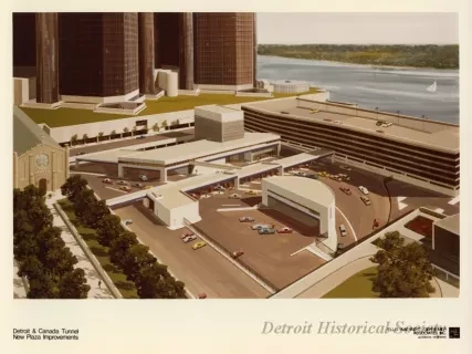 Image, Digital - Detroit & Canada Tunnel New Plaza Improvements