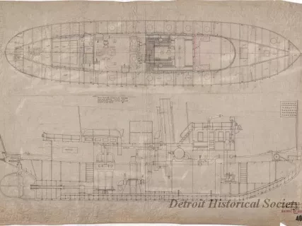 Drawing, Technical - General Arrangement
(Fireboat, Hull No. 8)