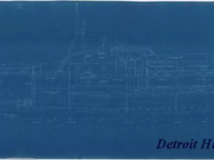 Blueprint - 94 Foot Rescue Boat,
Inboard Arrangement Profile