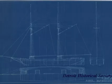 Blueprint - Scow Schooner, Milton