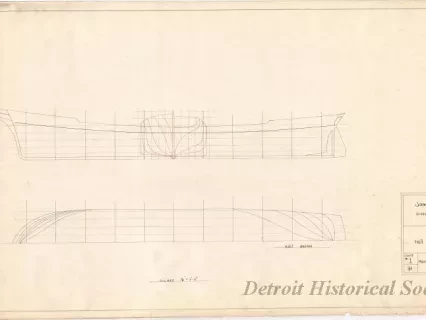 Drawing, Technical - Hull Plan
(James. F. Joy)