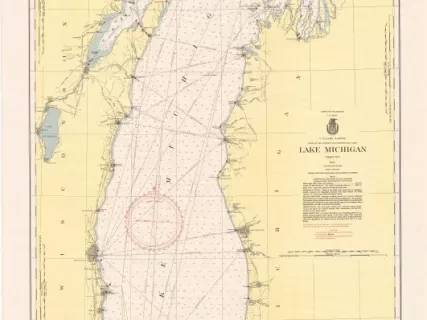 Chart, Navigational - Lake Michigan, Chart No. 7