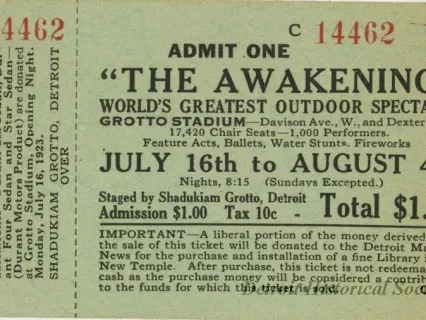 Ticket, Admission
