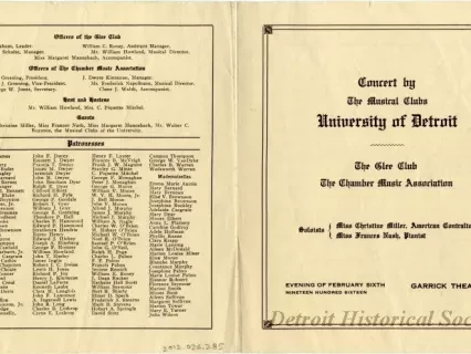 Program, Concert