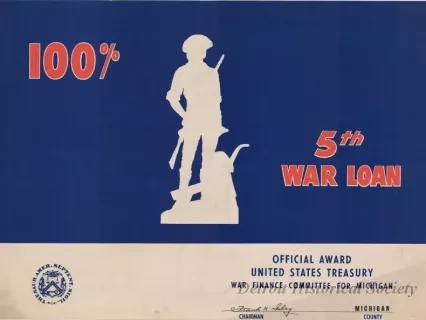 Poster - 100% 5th War Loan
