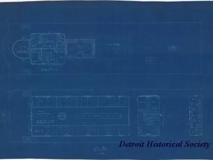Blueprint - Cabin Plan, Mexican River Steamer