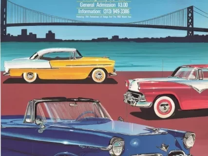 Poster - Seventh Annual Spirit of Detroit Car Show at Historic Fort Wayne