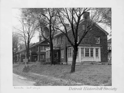 Print, Photographic - Barracks, Fort Wayne