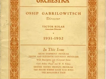 Program, Concert