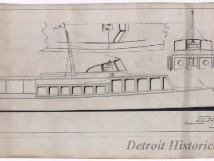 Drawing, Technical - Proposed Change,
Yacht Rainbow II