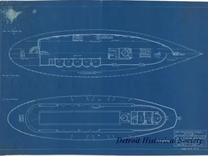 Blueprint - Great Lakes Excursion Steamer, Put-In-Bay