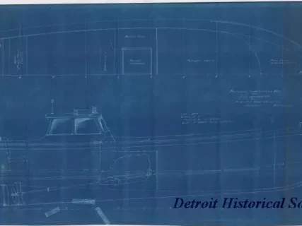 Blueprint - Proposed River Service Boat for J. W. Wescott Co.