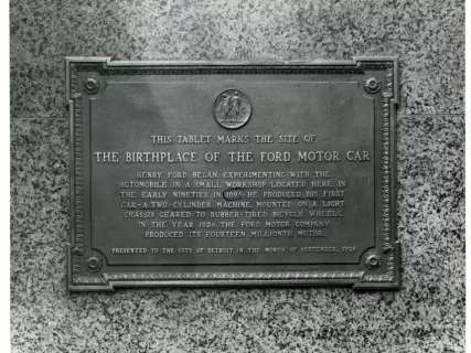 Print, Photographic - Birthplace of Ford Motor Car