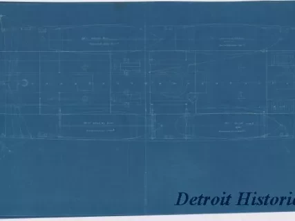 Blueprint - U.S.C.&G.S. Steamer, Surveyor; 
Boat Handling Arrangement