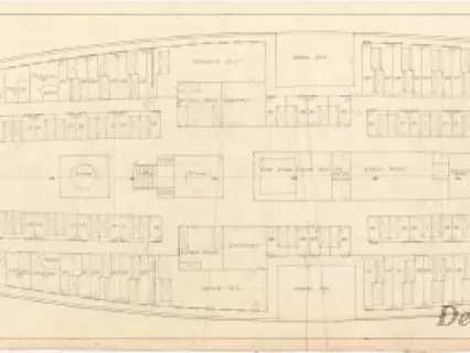 Drawing, Technical - Promenade Deck, City of Cleveland III
