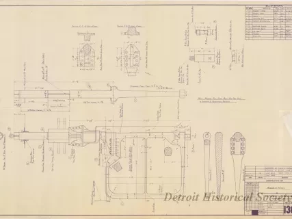 Blueprint - Rudder & Details
[Hull No. 311, SS City of Midland]