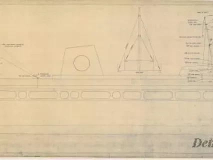 Blueprint - Rigging Plan
[Hull No. 311, SS City of Midland]