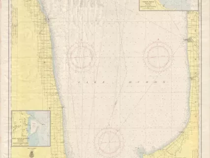 Chart, Navigational - Lake Huron, Head of St. Clair River
to Pte. Aux Barques, Mich., and to Port Albert, Ont.