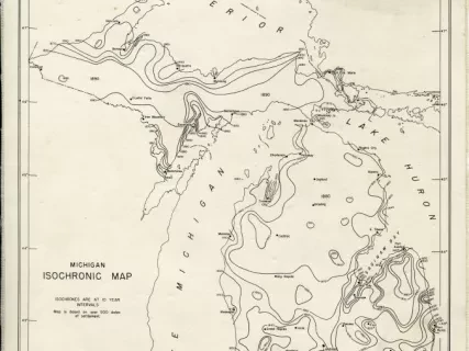 Map - Michigan Isochronic Map