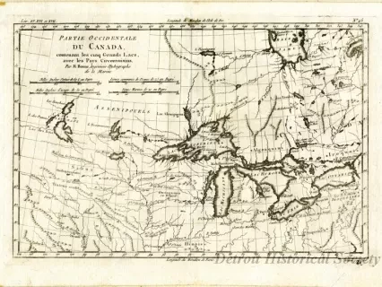 Map - Partie Occidentale Du Canada.